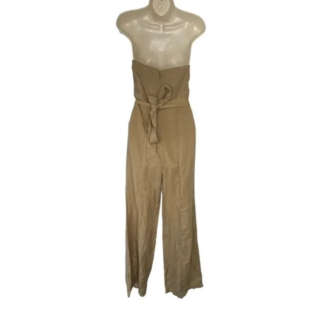 LOVERS + FRIENDS x REVOLVE Steph Tan Bustier Strapless Belted Jumpsuit Size M